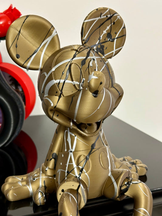 Mickey Mouse - Statutta Pop Art Gold Edition